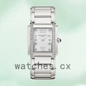 Patek Philippe Twenty-4 27mm 4910/10A-011 Ladies Silver-tone White Dial Replica Watches