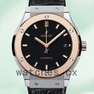 Hublot Classic Fusion 43mm Men’s 511.NO.1181.LR Leather Strap Silver-tone Replica Watches
