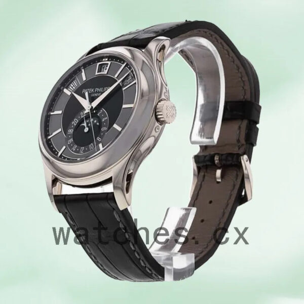 Patek Philippe Complications Men 5205G-010 40mm Leather Strap Automatic Replica Watches