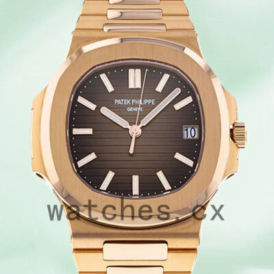 Patek Philippe Nautilus Men 5711R-001 40mm Automatic Brown Dial Replica Watches