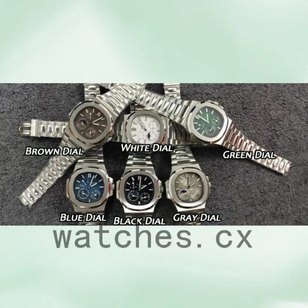 Patek Philippe Nautilus Men’s 5712/1A-001 40mm Blue Dial Bracelet Replica Watches - Image 5