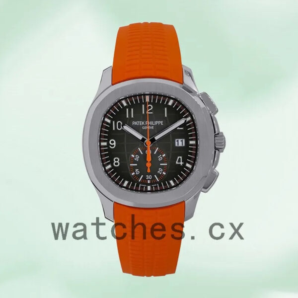 Patek Philippe Aquanaut 42mm 5968A-001 Men Rubber Band Silver-tone Replica Watches