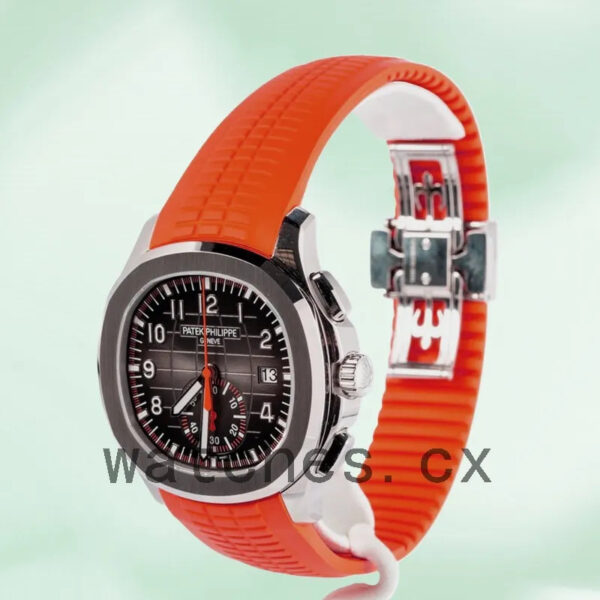 Patek Philippe Aquanaut 42mm 5968A-001 Men Rubber Band Silver-tone Replica Watches
