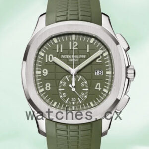 Patek Philippe Aquanaut 42mm Men’s 5968G-010 Silver-tone Rubber Band Replica Watches