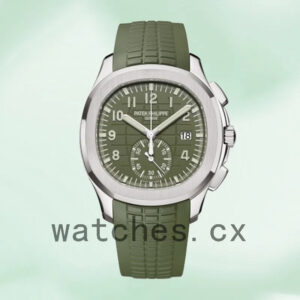 Patek Philippe Aquanaut 42mm Men’s 5968G-010 Silver-tone Rubber Band Replica Watches
