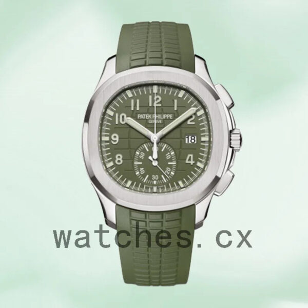 Patek Philippe Aquanaut 42mm Men’s 5968G-010 Silver-tone Rubber Band Replica Watches