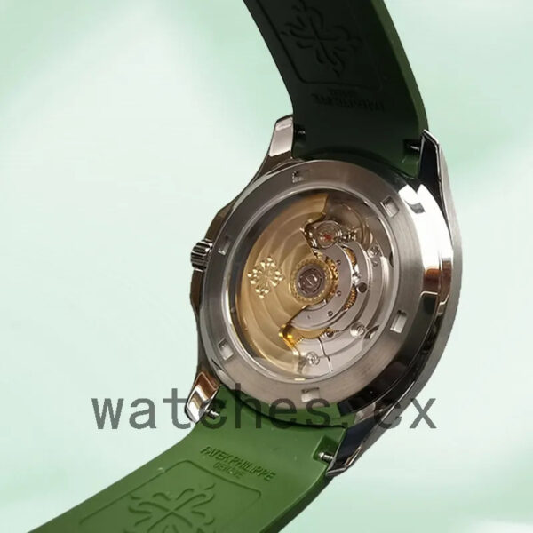 Patek Philippe Aquanaut 42mm Men’s 5968G-010 Silver-tone Rubber Band Replica Watches - Image 4