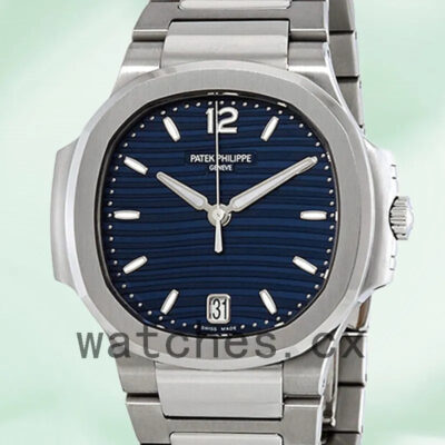 Patek Philippe Nautilus 32mm 7118/1A-001 Ladies Silver-tone Bracelet Replica Watches
