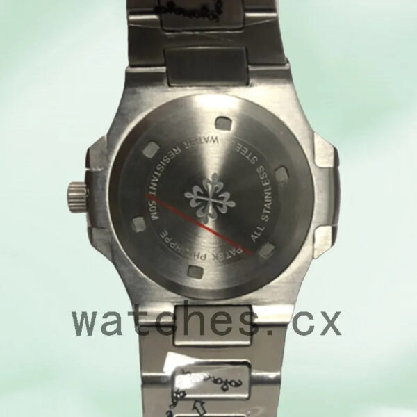 Patek Philippe Nautilus 32mm 7118/1A-001 Ladies Silver-tone Bracelet Replica Watches - Image 4