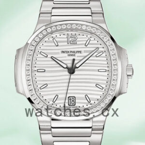 Patek Philippe Nautilus Ladies 7118/1200A-010 32mm White Dial Replica Watches