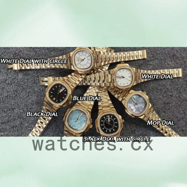 Patek Philippe Nautilus 7118/1200R-001 32mm Ladies Quartz Replica Watches - Image 4
