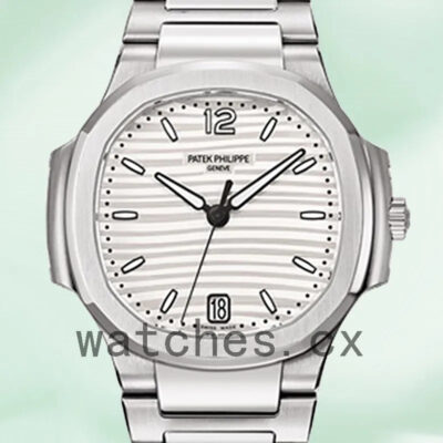 Patek Philippe Nautilus 7118/1A-010 Ladies 32mm Quartz White Dial Replica Watches