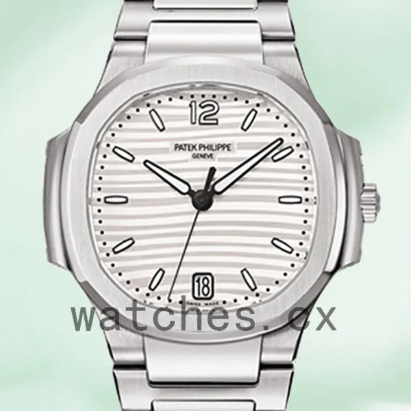 Patek Philippe Nautilus 7118/1A-010 Ladies 32mm Quartz White Dial Replica Watches