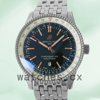 Breitling Navitimer A17326-M Men’s 46mm Silver-tone Replica Watches