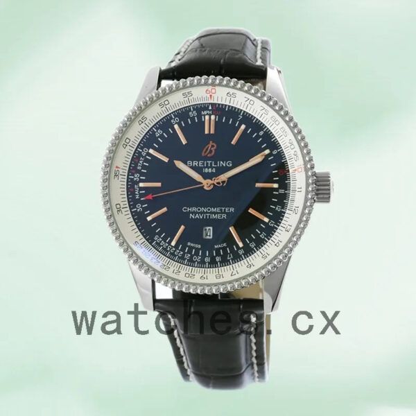 Breitling Navitimer Men’s 46mm A17326-P Black Dial Strap Replica Watches