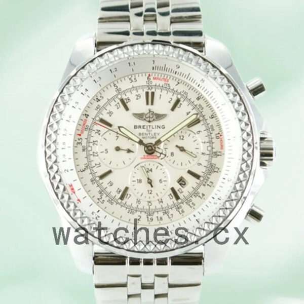 Breitling Bentley Motors A25362-A 46mm Men’s Silver-tone White Dial Replica Watches