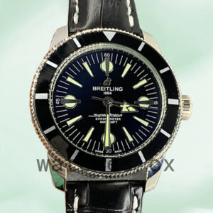 Replica Watches Breitling Superocean Heritage A10370121B1X2 Men’s 46mm Silver-tone Leather Strap
