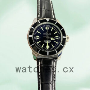 Replica Watches Breitling Superocean Heritage A10370121B1X2 Men’s 46mm Silver-tone Leather Strap