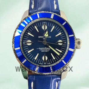 Replica Watches Breitling Superocean Heritage Men’s 46mm A10370161C1X1 Leather Strap Silver-tone