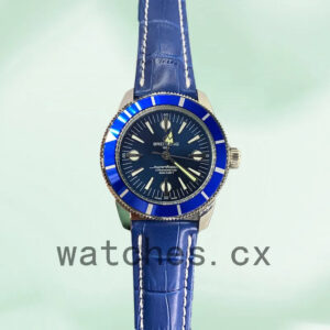 Replica Watches Breitling Superocean Heritage Men’s 46mm A10370161C1X1 Leather Strap Silver-tone