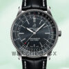 Breitling Navitimer Men’s A17326161C1P4 46mm Leather Strap Black Dial Replica Watches