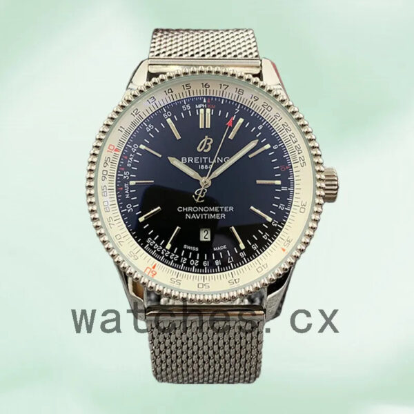 Breitling Navitimer 46mm Men’s A17326211C1A1 Silver-tone Automatic Replica Watches - Image 4