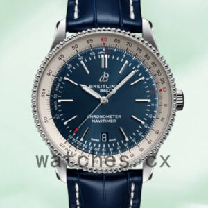 Breitling Navitimer A17326211C1P3 Men’s 46mm Leather Strap Silver-tone Replica Watches
