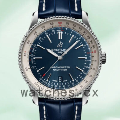 Breitling Navitimer A17326211C1P3 Men’s 46mm Leather Strap Silver-tone Replica Watches