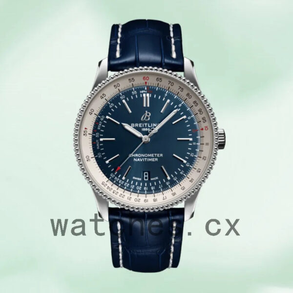 Breitling Navitimer A17326211C1P3 Men’s 46mm Leather Strap Silver-tone Replica Watches