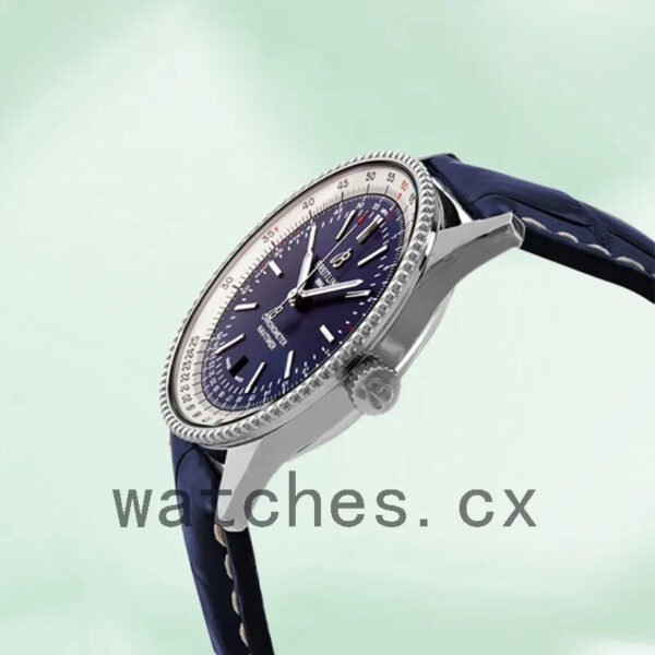 Breitling Navitimer A17326211C1P3 Men’s 46mm Leather Strap Silver-tone Replica Watches