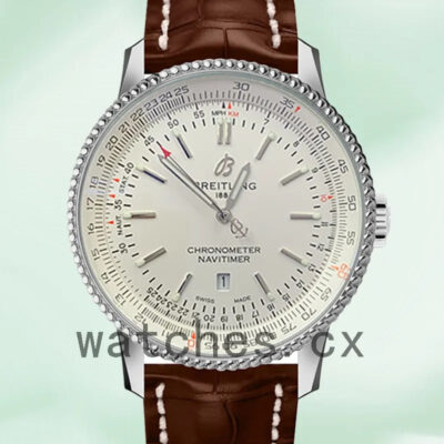 Breitling Navitimer 46mm A17326211G1P1-001 Men’s Leather Strap White Dial Replica Watches