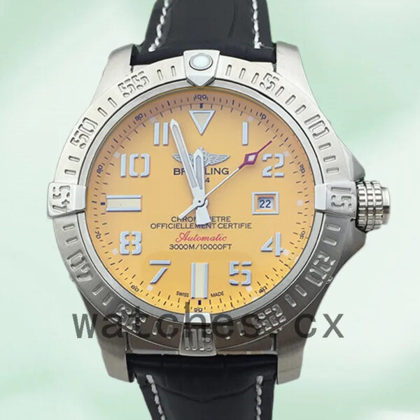 Breitling Avenger 46mm Men’s A1733110.I519 Silver-tone Automatic Replica Watches