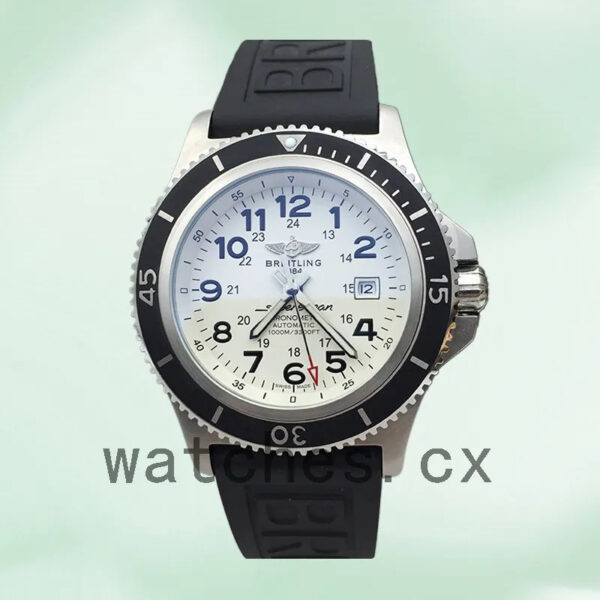 Breitling Superocean A17365 46mm Men’s White Dial Silver-tone Replica Watches