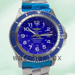 Breitling Superocean A17365D11C1A1 46mm Men’s Silver-tone Blue Dial Replica Watches