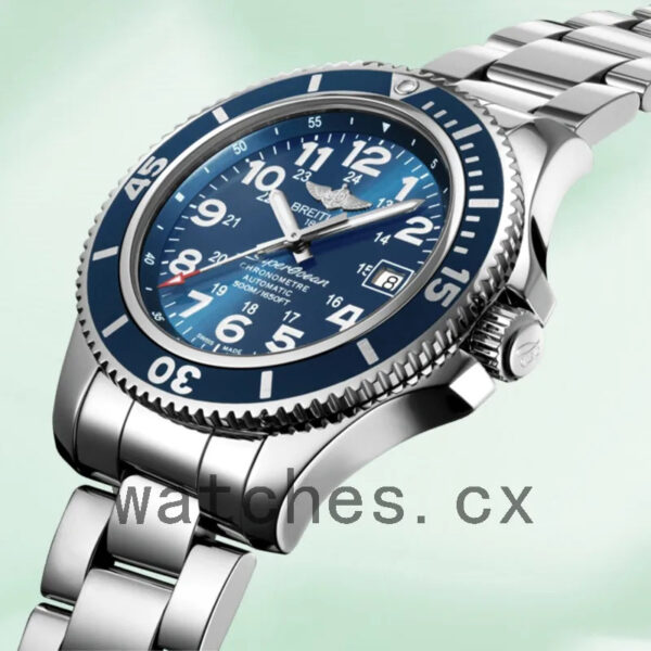Breitling Superocean A17365D11C1A1 46mm Men’s Silver-tone Blue Dial Replica Watches - Image 3