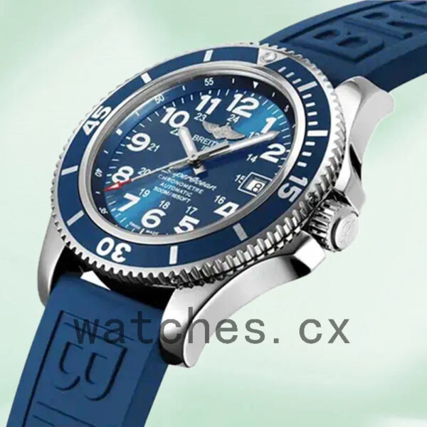 Breitling Superocean 46mm A17365D11C1S2 Men’s Blue Dial Rubber Band Replica Watches