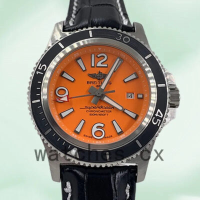 Breitling Superocean Men’s A17366D71O1S1-001 46mm Leather Strap Replica Watches