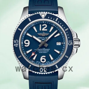 Breitling Superocean Men’s 46mm A17366D81C1S1 Silver-tone Blue Dial Replica Watches