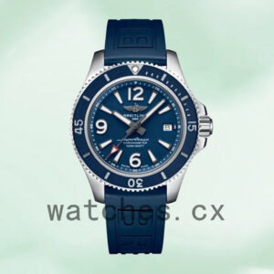 Breitling Superocean Men’s 46mm A17366D81C1S1 Silver-tone Blue Dial Replica Watches