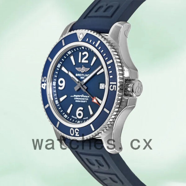 Breitling Superocean Men’s 46mm A17366D81C1S1 Silver-tone Blue Dial Replica Watches