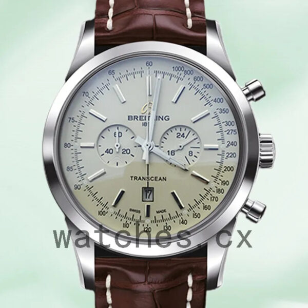 Breitling Transocean A4131012 Men’s 46mm Leather Strap Replica Watches