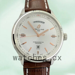 Breitling Premier A45340211G1X4-002 46mm Men’s White Dial Silver-tone Replica Watches