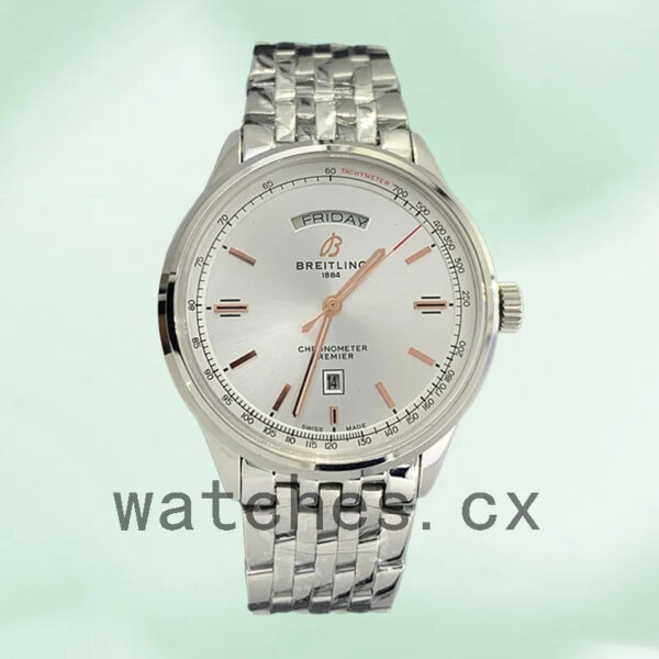 Breitling Premier A45340211G1X4-003 Men’s 46mm Automatic Silver-tone Replica Watches
