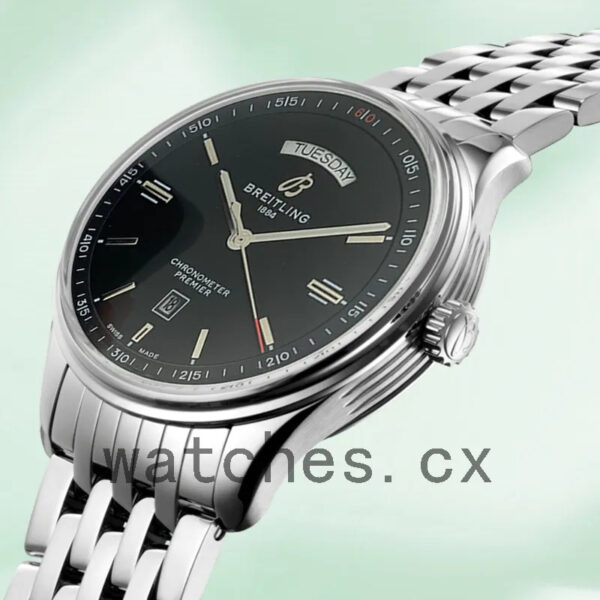 Breitling Premier A45340241B1X3-001 46mm Men’s Silver-tone Black Dial Replica Watches - Image 3