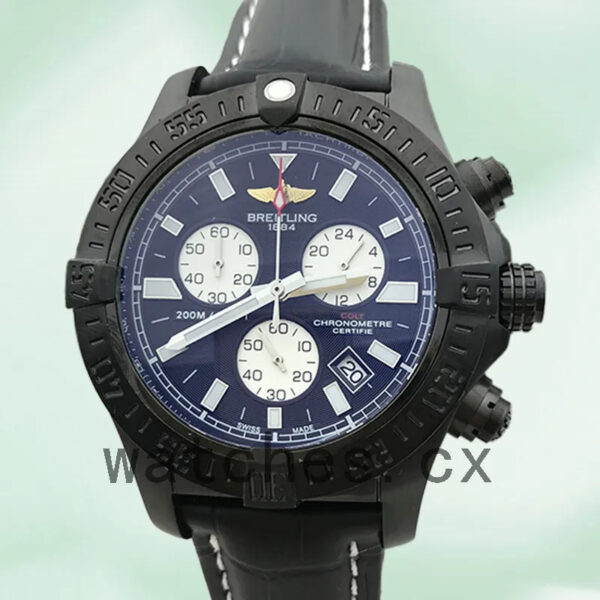 Breitling Colt 46mm A7338811.BD43-001 Men’s Leather Strap Black Dial Replica Watches
