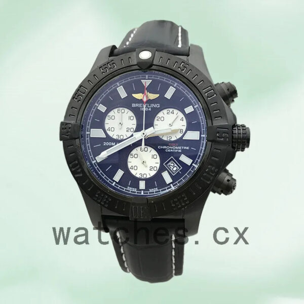 Breitling Colt 46mm A7338811.BD43-001 Men’s Leather Strap Black Dial Replica Watches