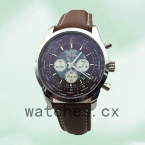 Breitling Transocean AB0510U4 46mm Men’s Brown Dial Silver-tone Replica Watches