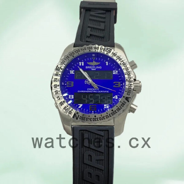 Breitling Professional EB501019-001 Men’s 46mm Quartz Rubber Band Replica Watches