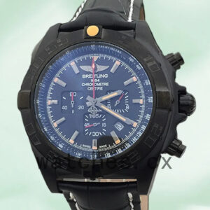 Breitling Chronomat Men’s MB0111C3 46mm Black Dial Leather Strap Replica Watches
