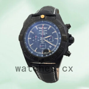 Breitling Chronomat Men’s MB0111C3 46mm Black Dial Leather Strap Replica Watches
